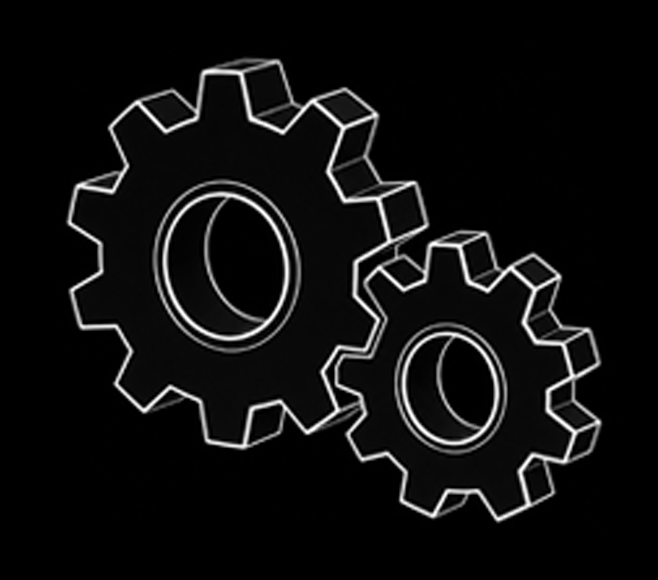 Software – ineinandergreifende Zahnräder